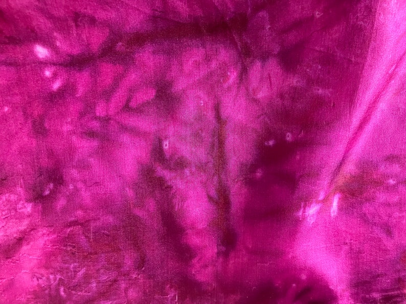 Vintage 80s Silk Hand Dyed Large Square Scarf Magenta 35 image 4