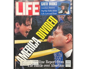 90s Life Magazine July 1992 America Divided / Garth Brooks Retro Ads / Vintage Magazine
