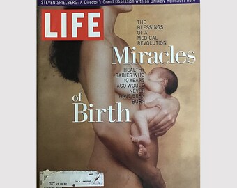 1990s Life Magazine December 1993 Miracles of Birth Articles / Steven Spielberg / The Nutcracker / Retro Advertisements Polaroid Del Monte