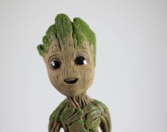 Baby Groot life size sculpture statue 9" tall (V2)