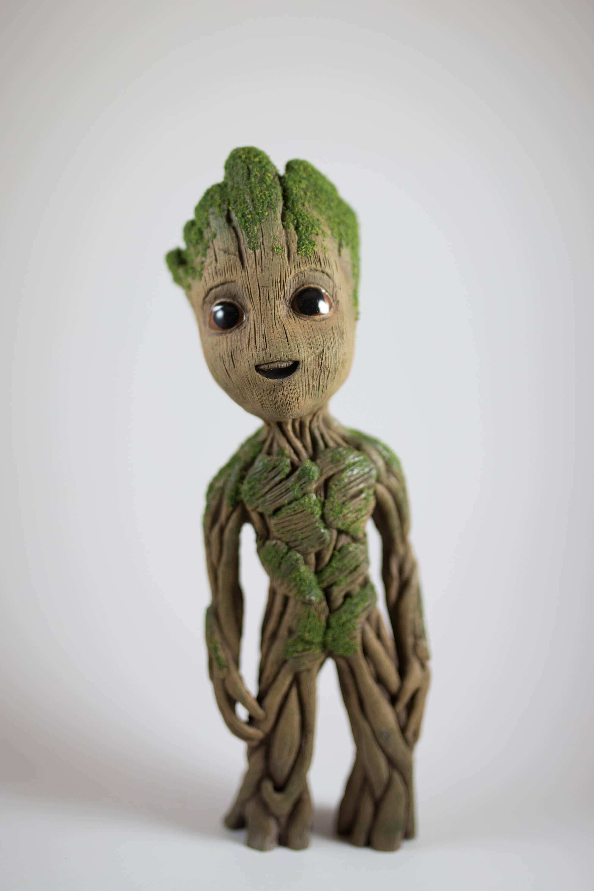 Statue sculpture grandeur nature de Baby Groot 23 cm de haut V2 -   France