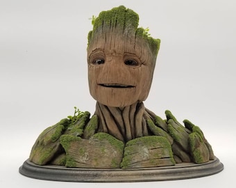 Groot 1:6 Büste.  Aus Kunstharz gegossen