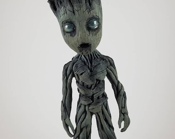 Life size baby Groot sculpture 9.5" tall HALLOWEEN EDITION