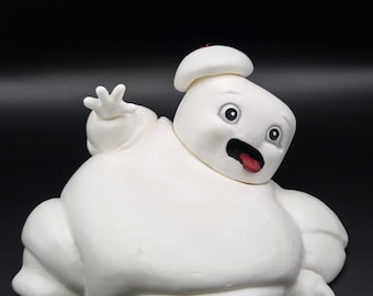 Handmade Melty Stay Puft Marshmallow Baby Sculpture: Ghostbusters Gift