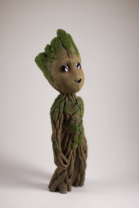 Baby Groot Life Size Sculpture Statue 9 Tall V2 -  UK