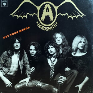 Seltene 1974 Aerosky Holen Sie sich Ihre Flügel Quallen Victoria Plattes Vintage U.S. Frühe Vinyl Press LP Ausgezeichneter Steven Tyler Joe Perry Hard Rock Klassiker