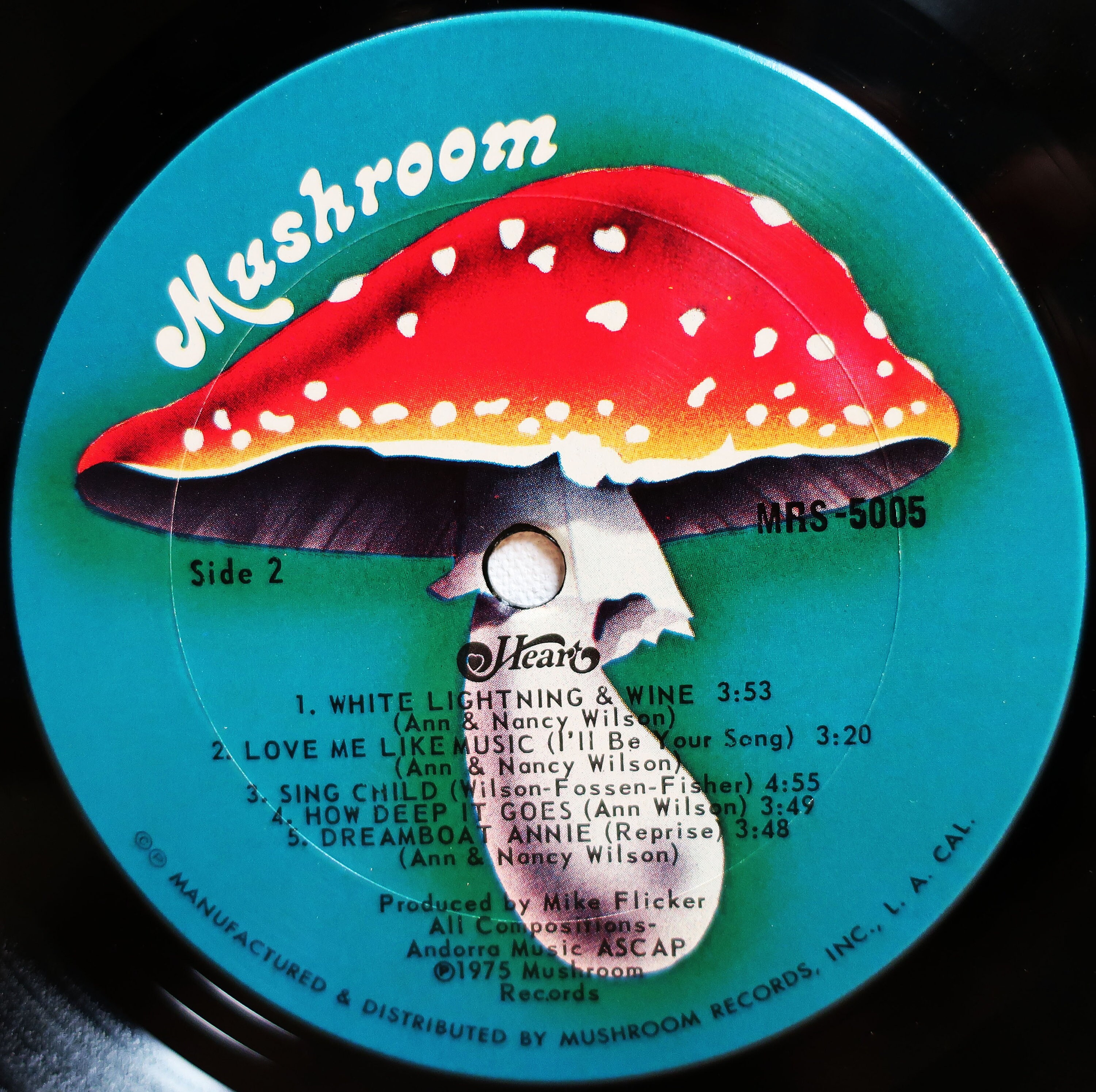 オリジナル 1976 Heart Dreamboat Annie Mushroom Records 