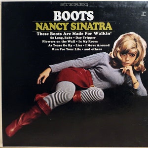 Rare 1968 Nancy Sinatra Boots Reprise Records Vintage US Early Stereo Vinyl Repress Lp Near Mint Orange Tone Labels Lee Hazlewood Top Grade