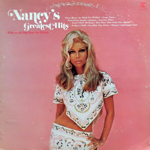 Rare Original '70 NANCY SINATRA Nancy's Greatest Hits Reprise Records Vintage U.S. Vinyl Press Lp Near MINT Lee Hazlewood Billy Strange L@@K