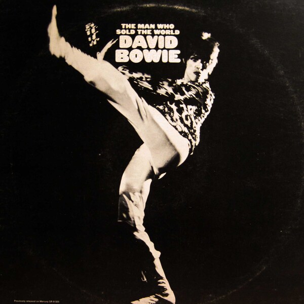 Seltene Original '72 DAVID BOWIE Man Who Sold the World RCA Victor Records Vintage U.S. Vinyl Press LP mit 18 "x 22" Poster in der Nähe von Mint! Glam Rock