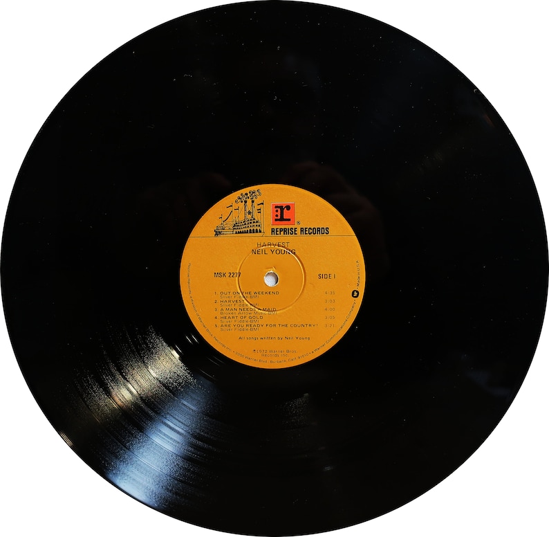 Rare 1978 Neil Young Harvest Reprise Records Vintage U.S. Early Vinyl ...