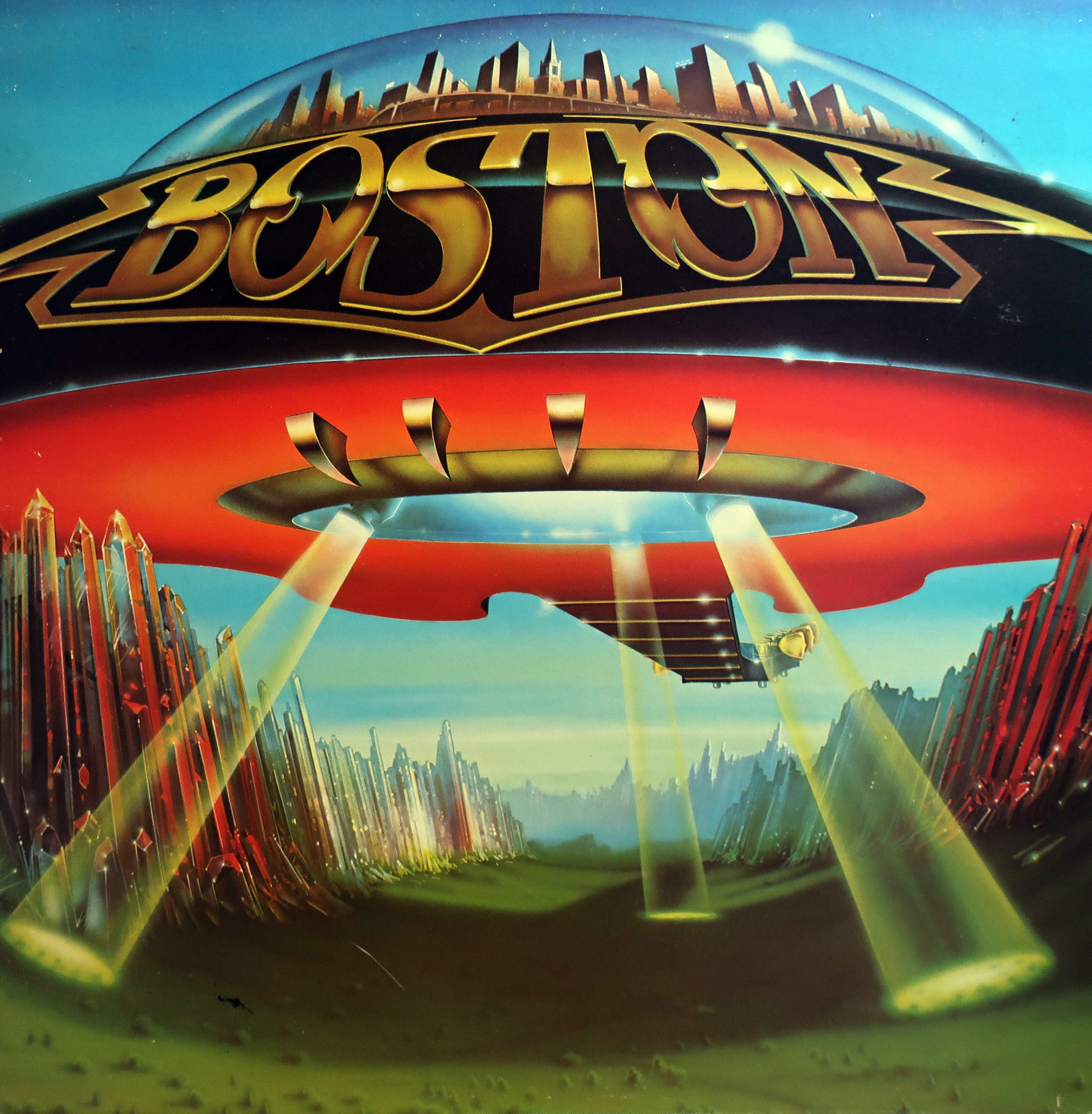 Rare Original 1978 Boston Don't Look Back Epic Records Vintage U.S. Vinyl Press Lp Near Mint Orange Labels With Inner Sleeve Tommy Scholz