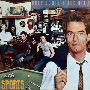 Original 1983 Huey Lewis And The News Sports Chrysalis Records Vintage U.S. Vinyl Press Lp Near Mint All Time Eighties Pop S.F. Rock Classic