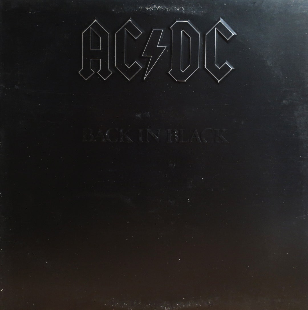 Rare Original 1980 AC/DC Back in Black Atlantic Records Vintage U.S ...