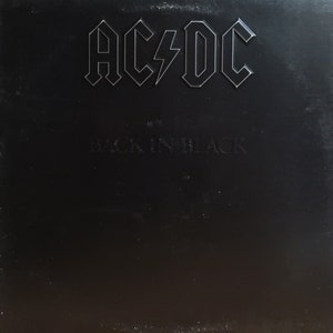 Rare Original 1980 AC/DC Back In Black Atlantic Records Vintage U.S Vinyl Press Lp Excellent Hard Rock Classic Angus Young Hells Bells
