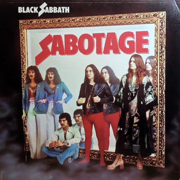Rare Original '75 BLACK SABBATH Sabotage Warner Bros Records Vintage U.S Vinyl Press Lp Near MINT Early Heavy Metal Ozzy Osbourne Tony Iommi