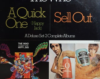 Seltene '77 The Who A Quick One (Happy Jack) / The Who ausverkauften MCA Corded Vintage US Früh 2 in 1 Vinyl Repress 2Lp Doppelalbum in der Nähe von MINT