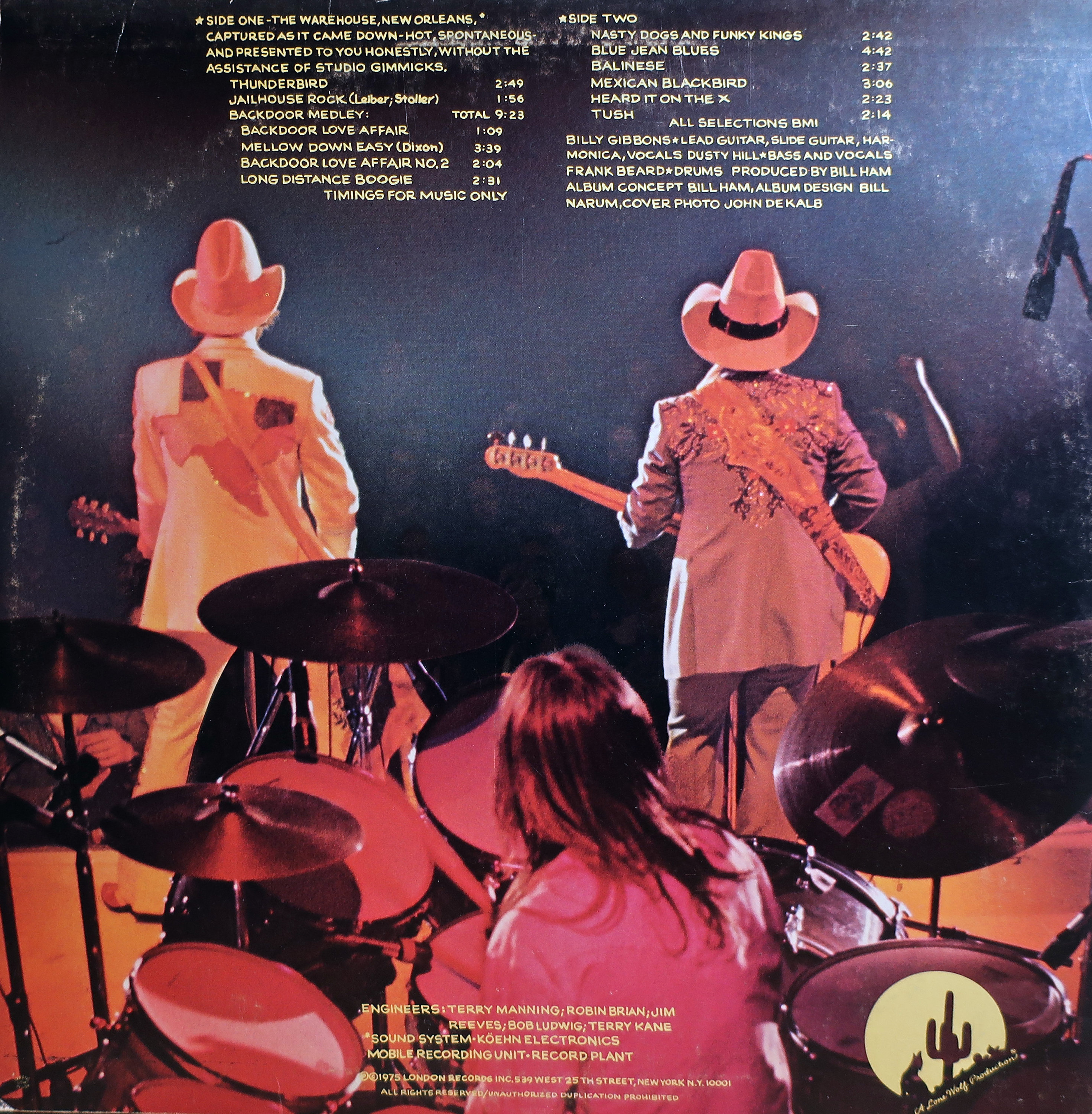 オリジナル 1975 ZZトップ Fandango! ロンドンレコード ヴィンテージ