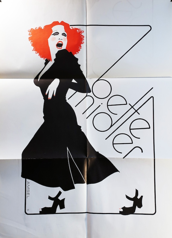 Original '71 BETTE MIDLER Bette Midler Self-Titled Atlantic Records Vintage POSTER Lithograph & Vinyl Press Lp Near Mint!! American Vocalist