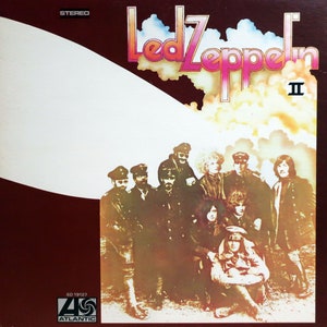 Rare 1977 Led Zeppelin Led Zeppelin II Atlantic Records Vintage US Early Vinyl Repress Near Mint Jimmy Page Timeless Rock Classic Top Grade