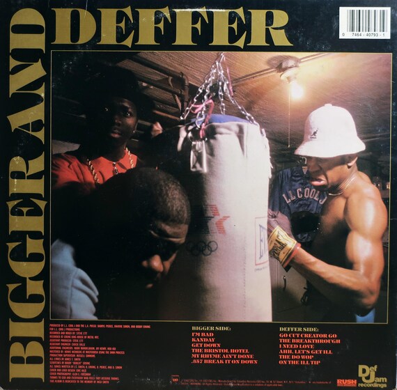 Original 1987 L.L. Cool J Bigger and Deffer (BAD) Def Jam