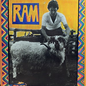 Rare 1980 Paul And Linda McCartney Ram Columbia/MPL Records Vintage US Early Vinyl Repress Lp Near Mint Rare Variant Version Post Beatles