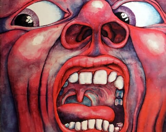 Rare 1974 King Crimson In The Court Of The Crimson King An Observation By King Crimson Atlantic Records Vintage U.S. Early Vinyl Repress Lp