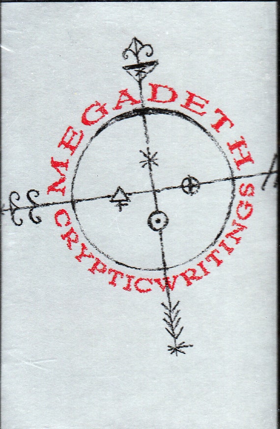 Rare Original '97 MEGADETH Cryptic Writings Capitol Records Vintage U.S. Cassette MINT! Still Factory-SEALED In Plastic Dave Mustaine Thrash