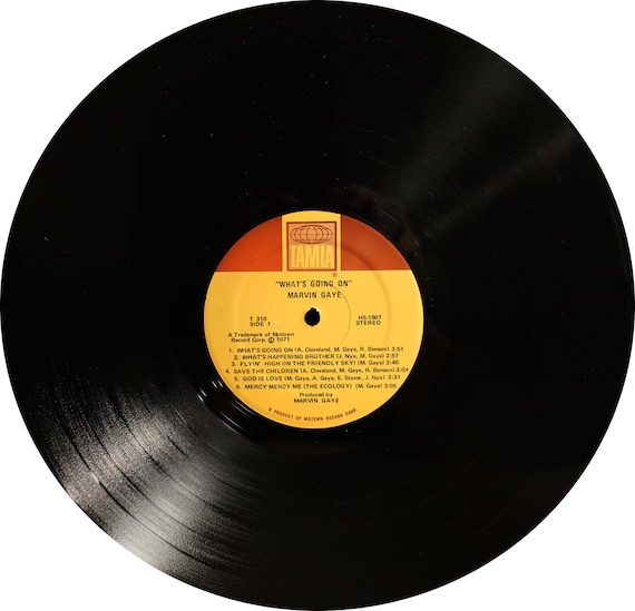 Rare Original '71 MARVIN GAYE What's Going on Tamla Records Vintage U.S.  Superior Vinyl Press Lp Near MINT All Time Motor City Classic LK 