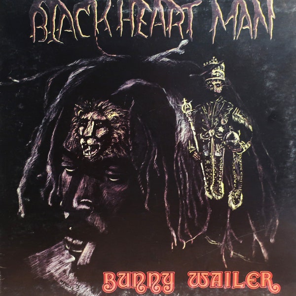 Rare Original '76 BUNNY WAILER Blackheart Man Island Records U.S. Vinyl Press Lp EXCELLENT! All Time Roots Reggae Music Classic R.I.P. L@@K