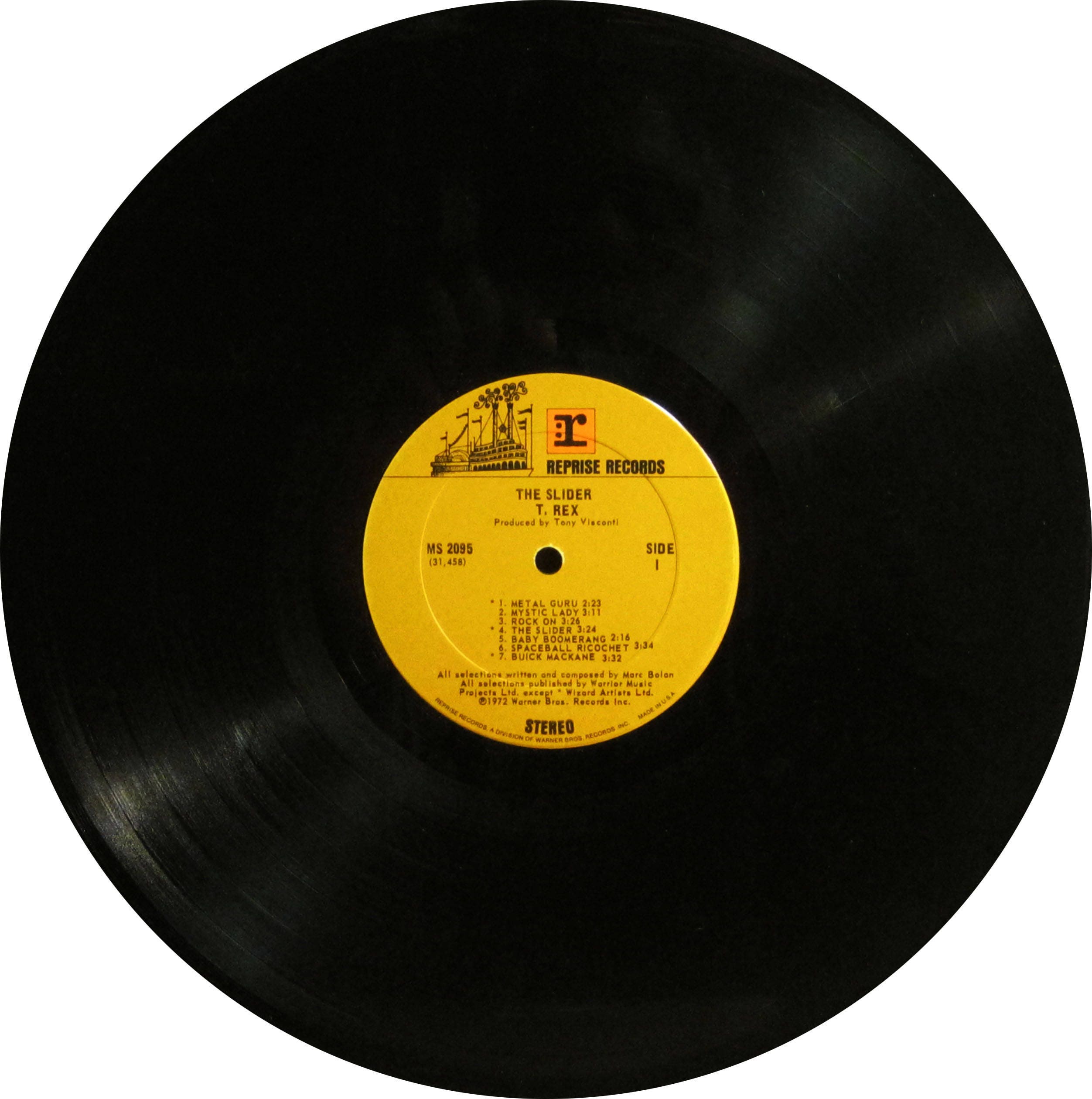Rare Original 1972 T Rex the Slider Reprise Records Vintage