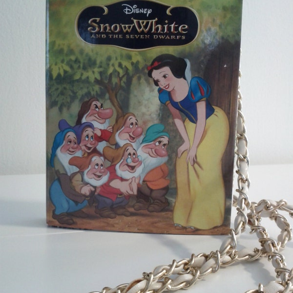 Upcycled Disney's Snow White and the Seven Dwarves Little Golden Book Purse