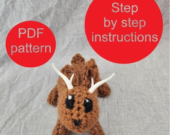 Modello amigurumi per baby jackalope