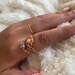 14k Gold Filled Hawaiian Shell Chain Ring, Choose Your Own Shell Ring ...