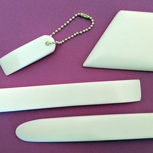 Teflon Bone Folder, bookbinding tool, book paper folding origami crease,  crisp folding tool Size: 5.25, make my own book binding supplies