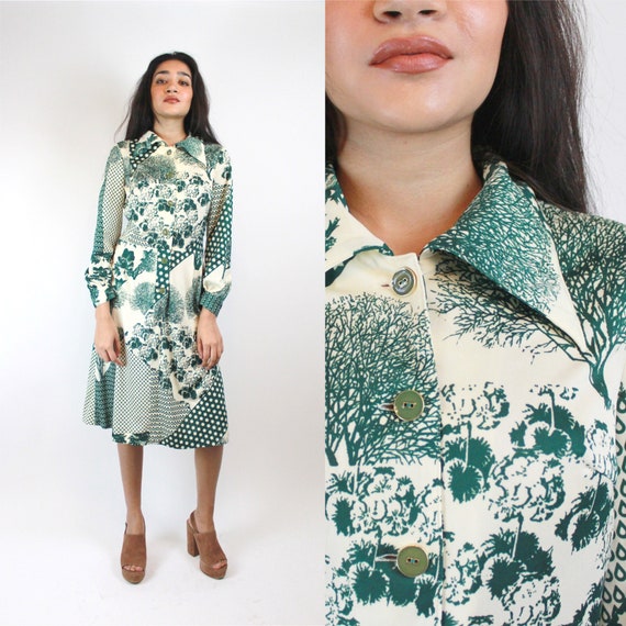 Vintage 1960s Dress Women's Size S with Mixed Whim