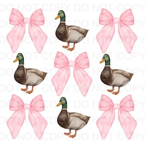 Coquette Bow Girl Duck Hunting PNG Design Preppy - Download de Design de Sublimação - Design Digital - Sublimação