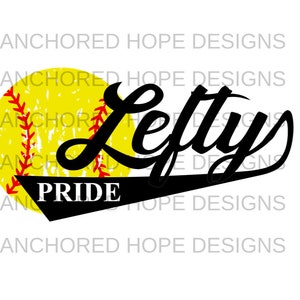 Lefty Svg Lefty Pride Softball PNG - Sublimation Design Download - Digital Design ...