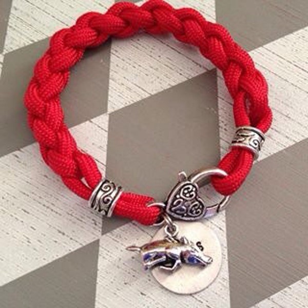 Arkansas Razorbacks bracelet