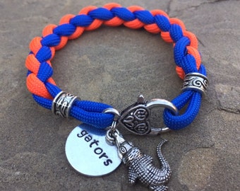 Florida gators ladies paracord bracelet