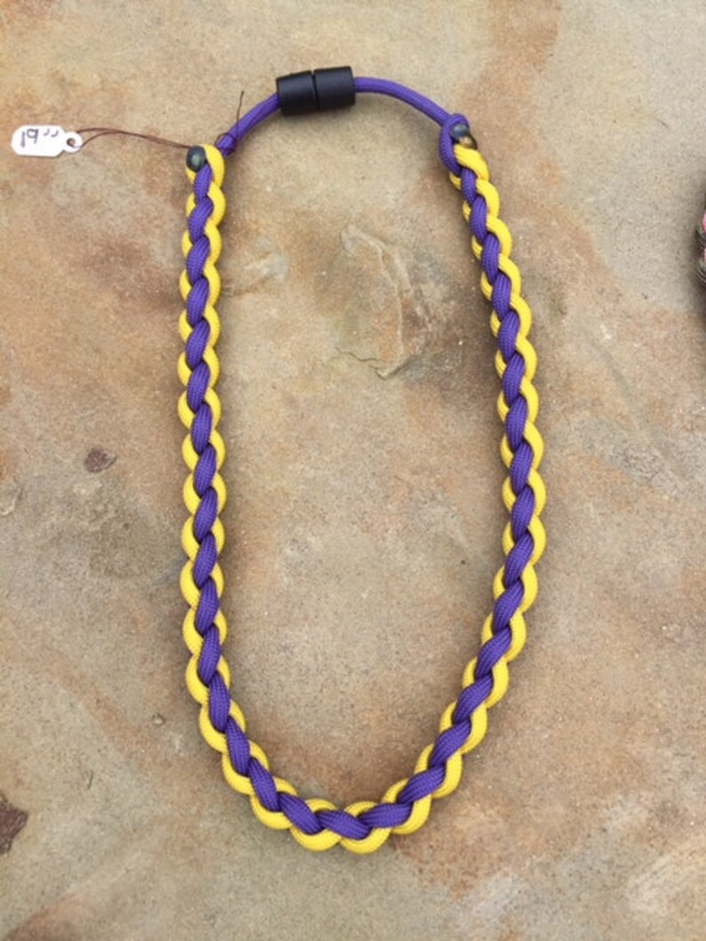 Paracord Sports Necklace Etsy