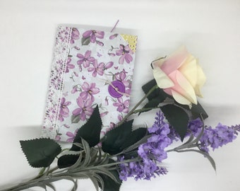 Blank Notebooks.Floral Notebooks. Journals. Notepads.Handmade Books