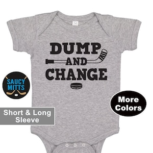 Hockey Baby Gift Dump and Change Hockey Infant Bodysuit One Piece