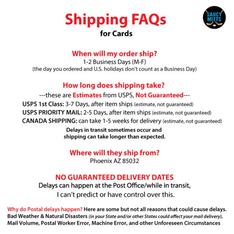 shipping faq