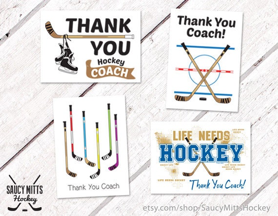 Hockey Coach Card - Etsy