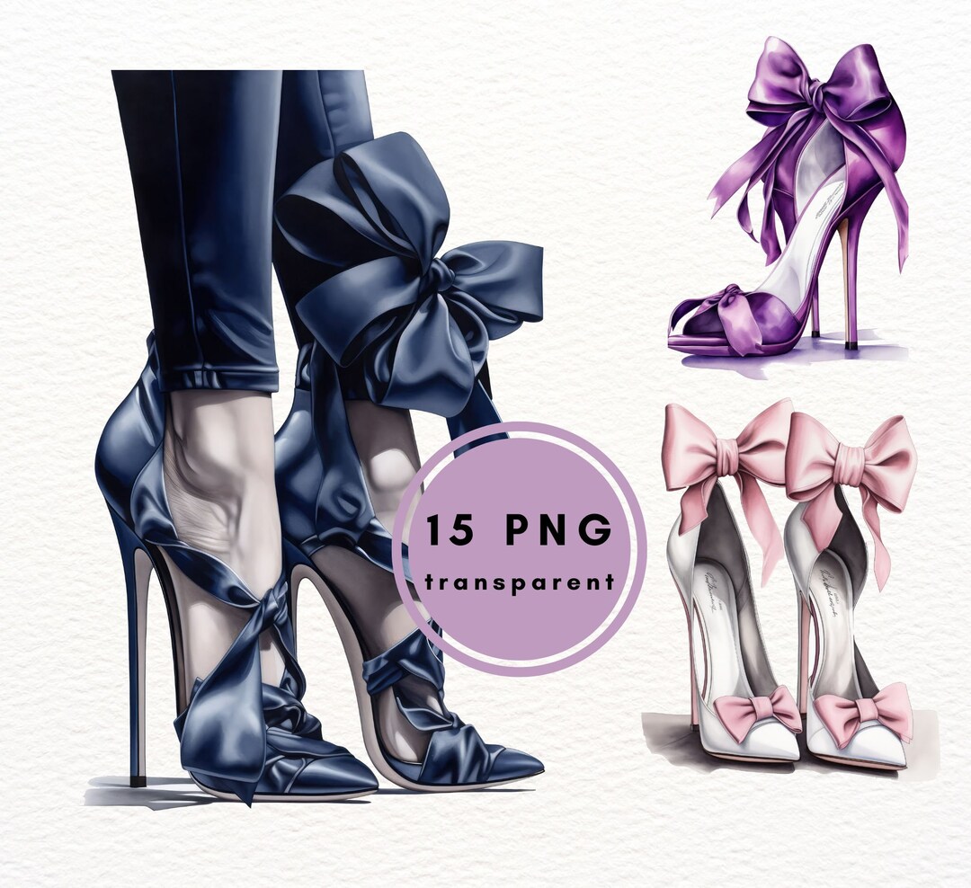 High Heels Clip Art, Bundle PNG, Commercial Use Clipart, Digital