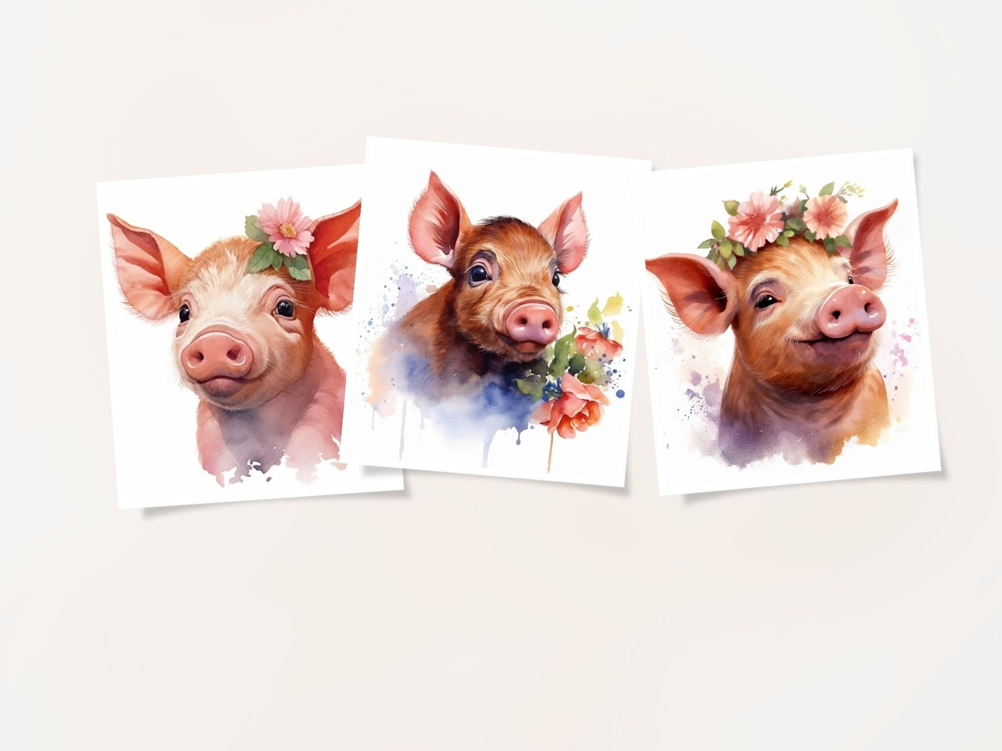 Lustige Ferkel Clipart Clipart Bundle 21 hochwertige JPG Etsy.de