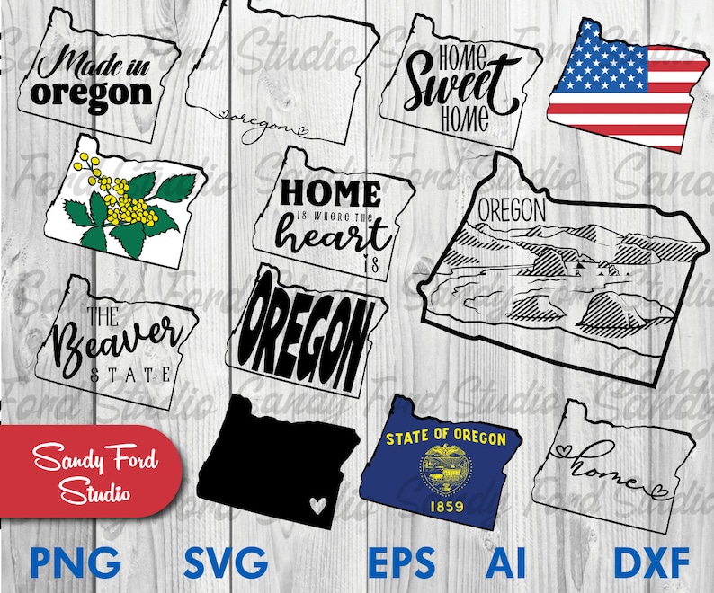 Oregon State Designs Oregon State SVG Bundle: Clipart, Outline, Vector (instant Download) - Etsy