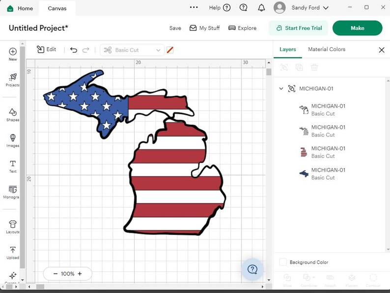 Michigan SVG Bundle – Hand Drawn State Outline, Flag, Flower, Landscape ...