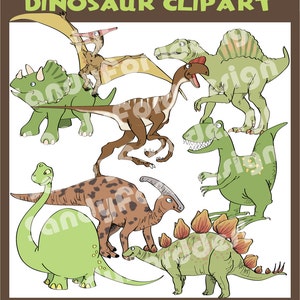 Dinosaur ClipArt Collection - Instant Download